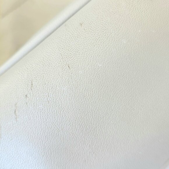 Vintage - Off-white - Genuine Leather Shoulder Bag - Made in Korea - Picture 2 of 12